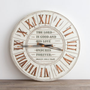 His Love Endures Forever - Wall Clock