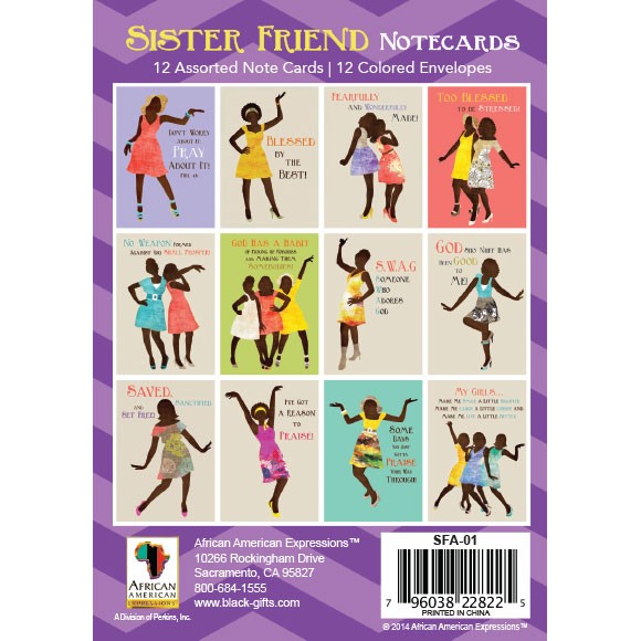 Sister Friends Note Cards - Set of 12