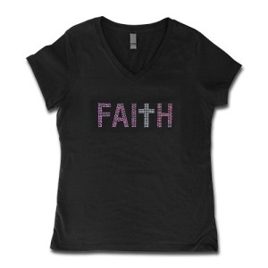 Faith Women's T-Shirt With Cross